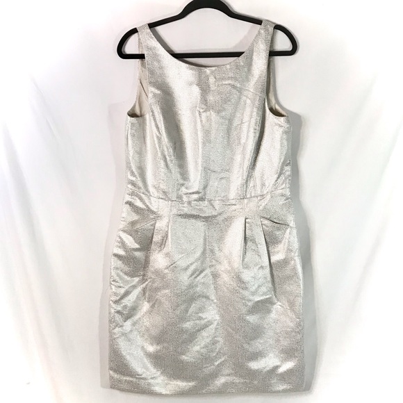 Lauren Ralph Lauren Dresses & Skirts - Lauren Ralph Lauren metallic silver dress size 12